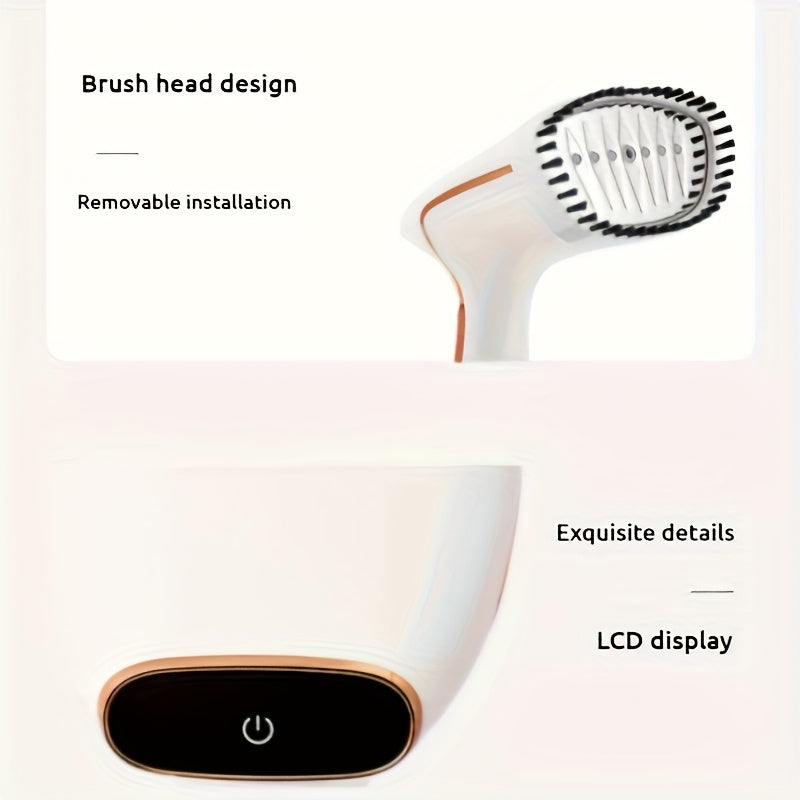 2025 New Model - Handheld Garment Steamer with LED Display, 9-Second Quick Heating, Touch Control, 3 Adjustable Steam Levels, Ideal for Wrinkle Removal at Home and Travel (EU Plug)