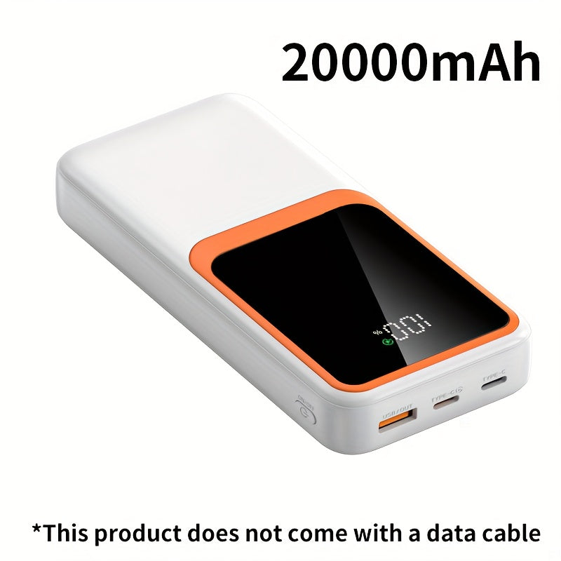 20000mAh Power Bank with LED Battery Display, Portable Mobile Charger