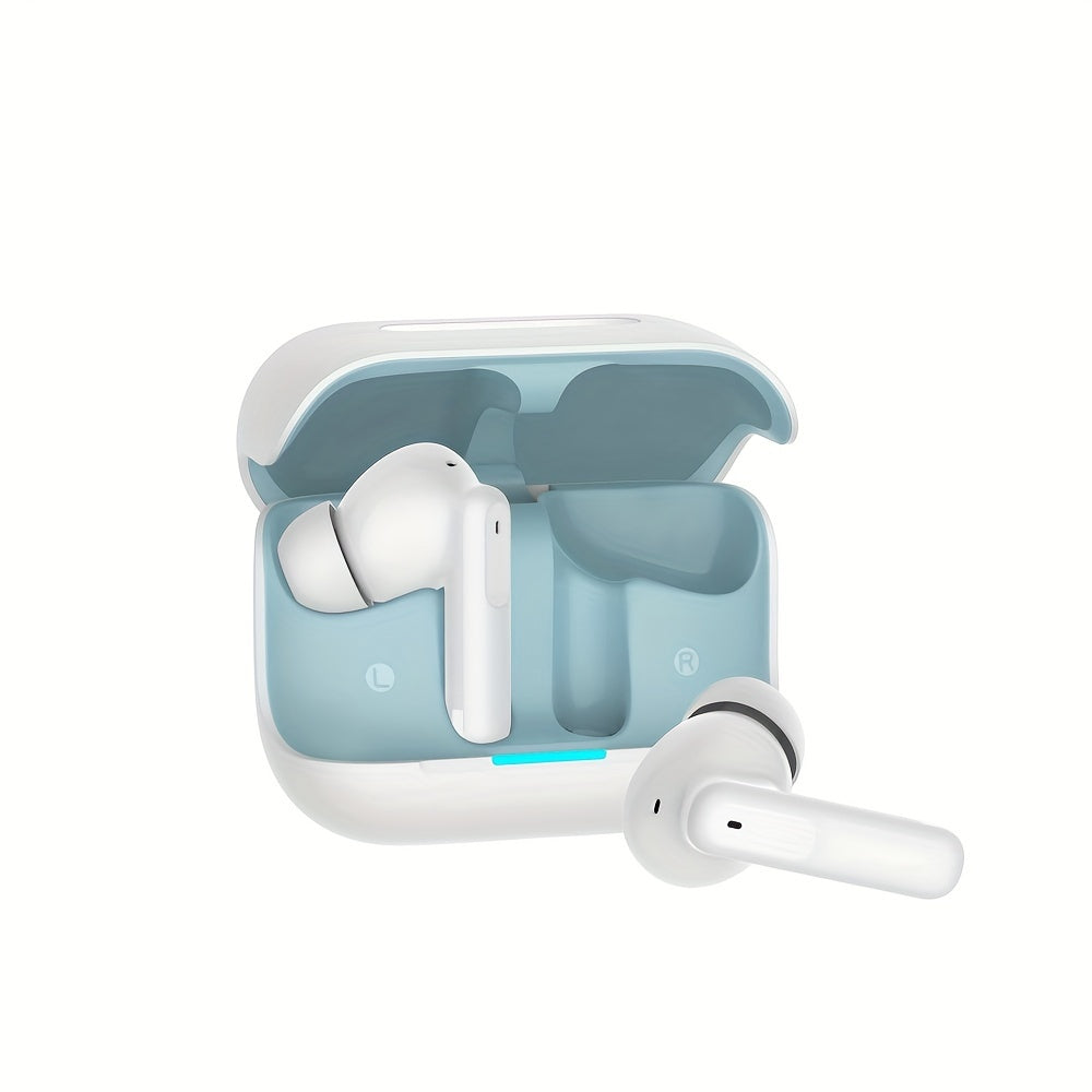 BRAND New TWS Active Noise Cancellation Wireless Sports Earbuds with Long Battery Life, Touch Control, Type-C Charging Case - Sleek Black & Orange Design for Android/Apple Compatibility