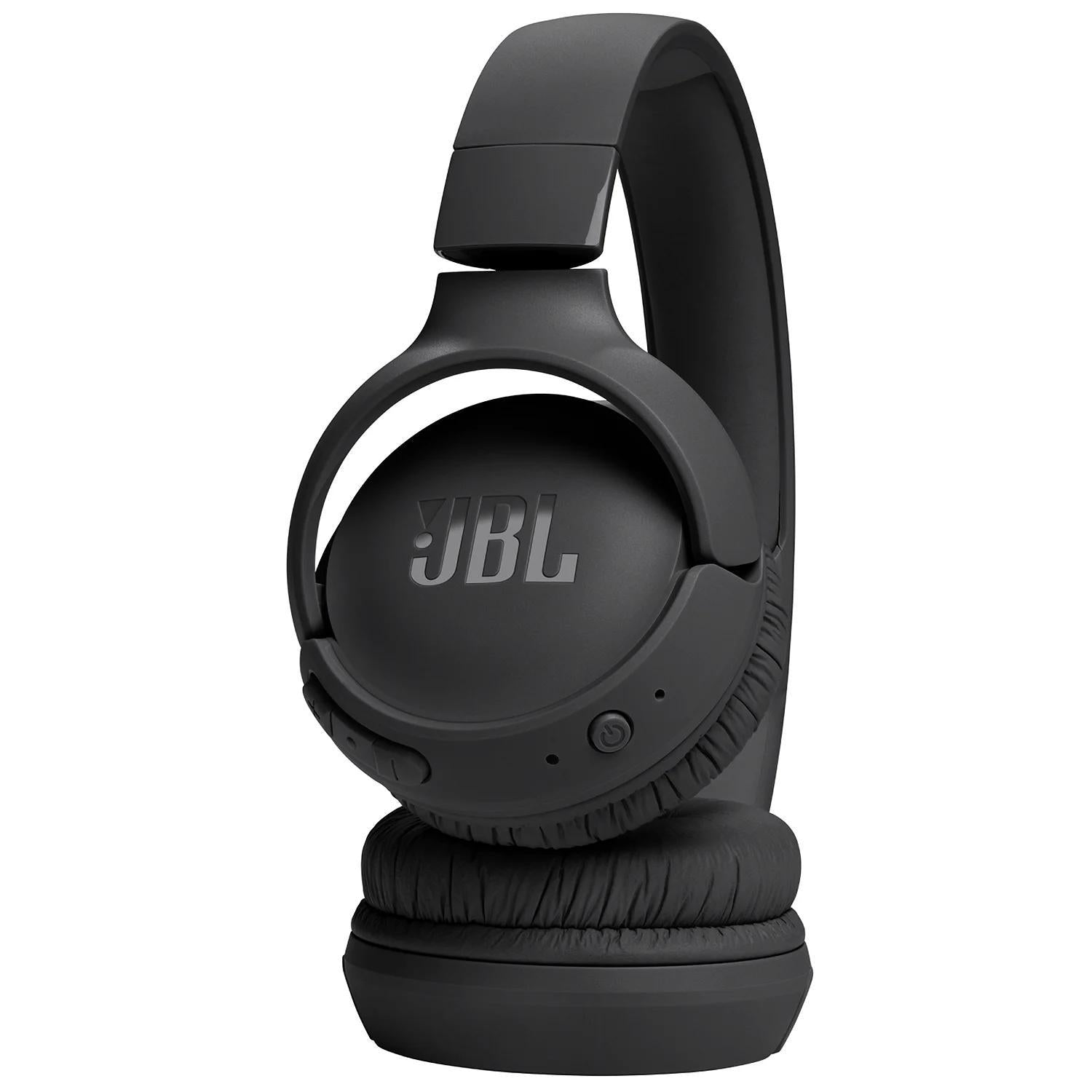 JBL Tune 525BT Wireless Earphones, Bluetooth In-Ear Headphones with Pure Bass Sound, Lightweight Neckband Design, Built-In Microphone, Hands-Free Calls, Long Battery Life – Black,