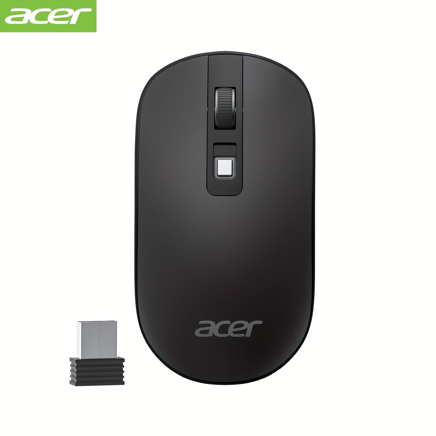 ACER Computer Mouse Wireless, 2.4G Slim USB Wireless Mice with USB Receiver, Laptop Mouse with 4 Buttons, Portable for Laptop, Desktop, PC, Wireless Mouse for Laptop, Ergonomic Mouse, Computer Mouse Wireless USB, Wireless Mou