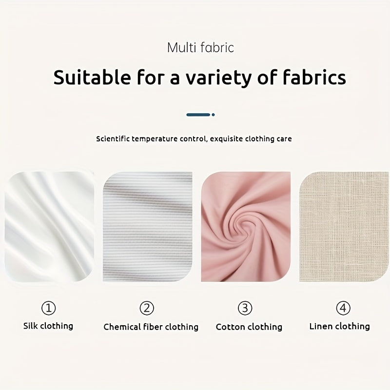 2025 New Model - Handheld Garment Steamer with LED Display, 9-Second Quick Heating, Touch Control, 3 Adjustable Steam Levels, Ideal for Wrinkle Removal at Home and Travel (EU Plug)