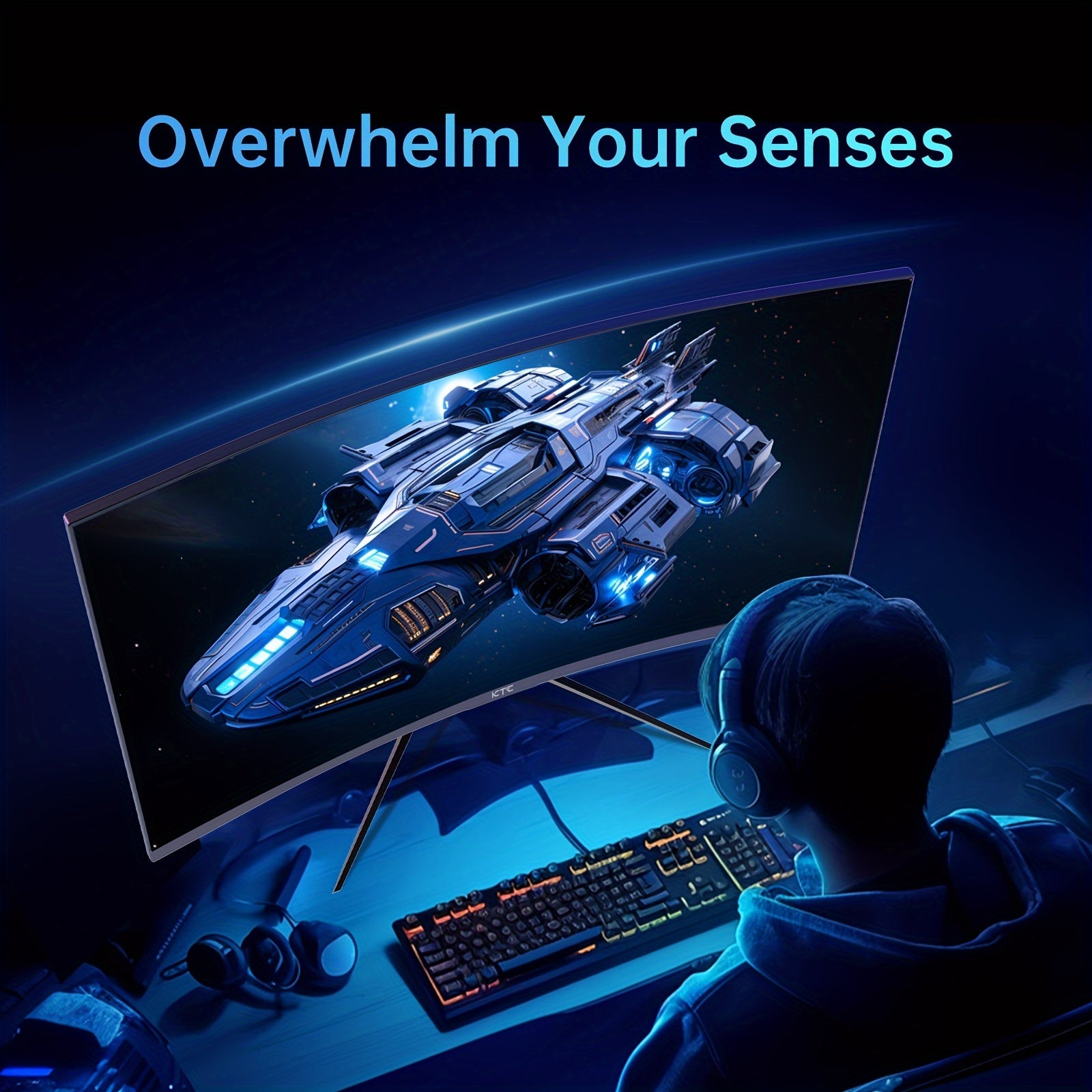 KTC 32" 240Hz Curved Gaming Monitor HDR10 1080P FHD, Curved Monitor, Monitors For Gaming, Pc Monitor, Ultrawide Monitor, Ultra Wide Monitor, Monitor Ips, Widescreen Monitor, Lcd Monitor, Monitor Externo