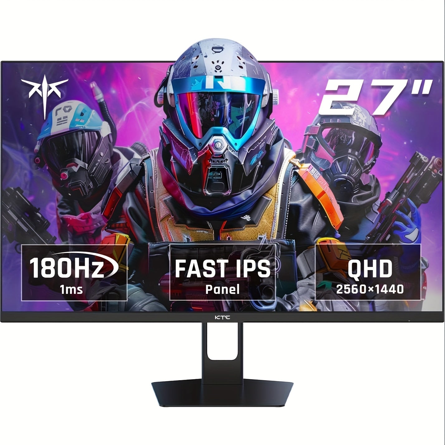 KTC 24-27-32 Inch Gaming Monitor, 24inch 1920*1080 100Hz, 27inch 2560*1440 180Hz,32inch 2560*1440 165Hz Curved Gaming Monitor, 1500R Frameless, 1ms, HDR, FreeSync Premium, DisplayPort/HDTV/USB, VESA Wall Mount, PC Monitor