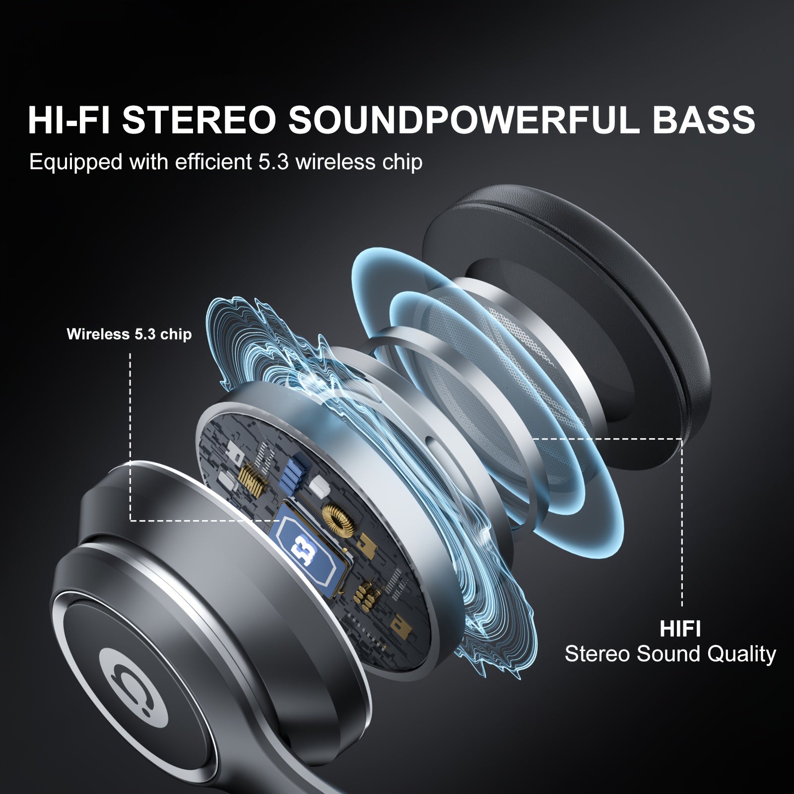 ASUS Wireless Over-Ear Headphones with Built-in Microphone, Sound Isolation, Stereo Surround Sound, Adjustable Telescopic Headband, High-Quality Audio for Calls, Music, and Gaming, USB-C Charging, 3.5mm Jack, Black, Gaming He