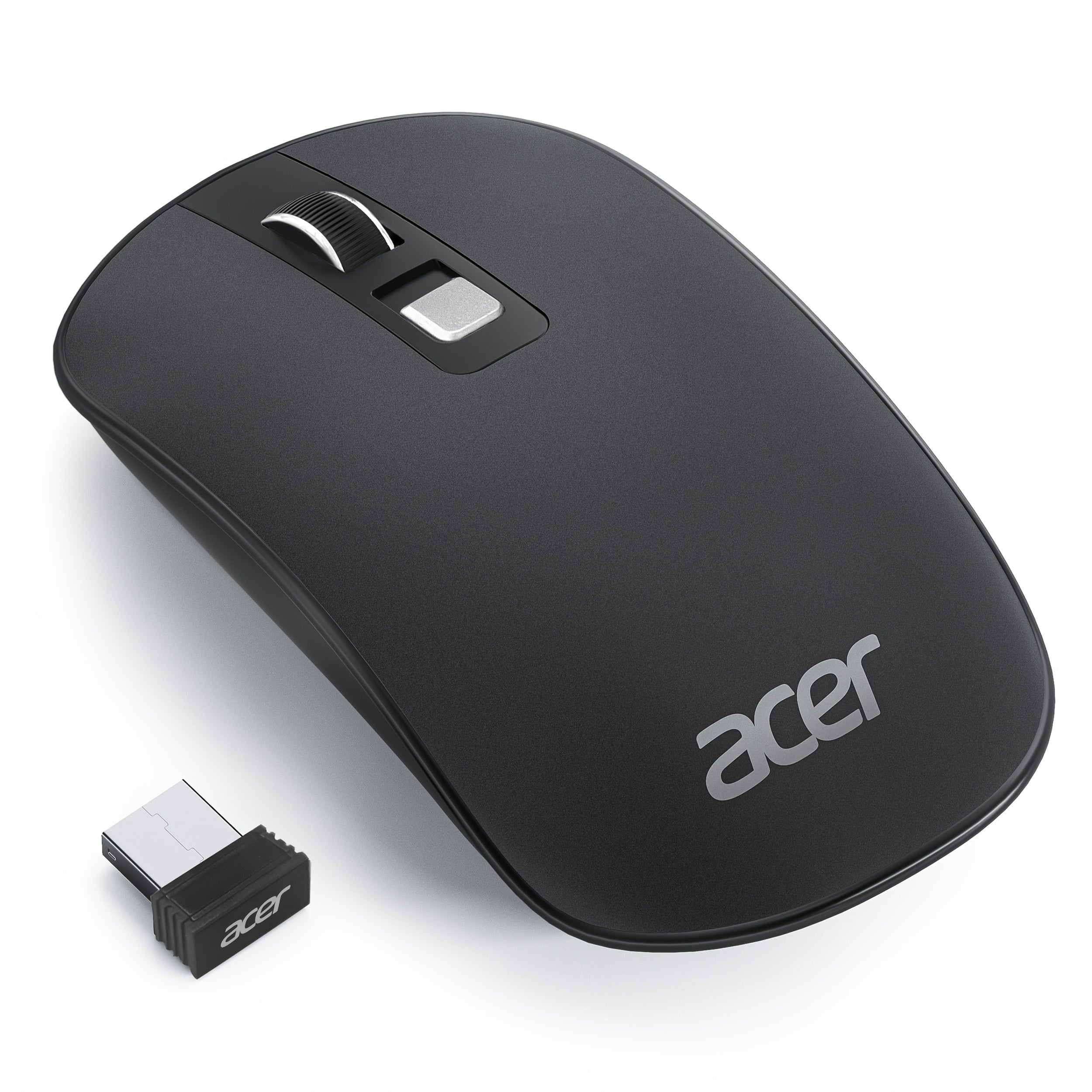 ACER Computer Mouse Wireless, 2.4G Slim USB Wireless Mice with USB Receiver, Laptop Mouse with 4 Buttons, Portable for Laptop, Desktop, PC, Wireless Mouse for Laptop, Ergonomic Mouse, Computer Mouse Wireless USB, Wireless Mou