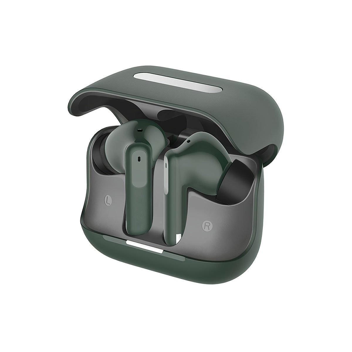 BRAND New TWS Active Noise Cancellation Wireless Sports Earbuds with Long Battery Life, Touch Control, Type-C Charging Case - Sleek Black & Orange Design for Android/Apple Compatibility