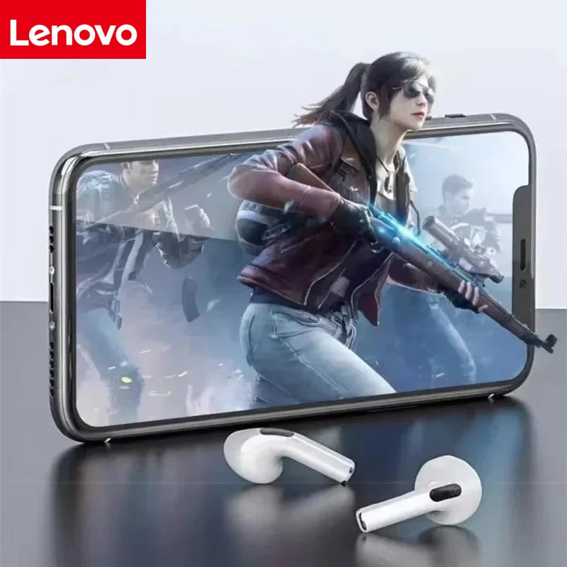 Lenovo New Wireless Bluetooth Headset Superior Sound Quality Long Battery With Mic Life TWS Earbud For IPHONE Android