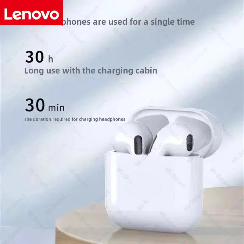 Lenovo New Wireless Bluetooth Headset Superior Sound Quality Long Battery With Mic Life TWS Earbud For IPHONE Android