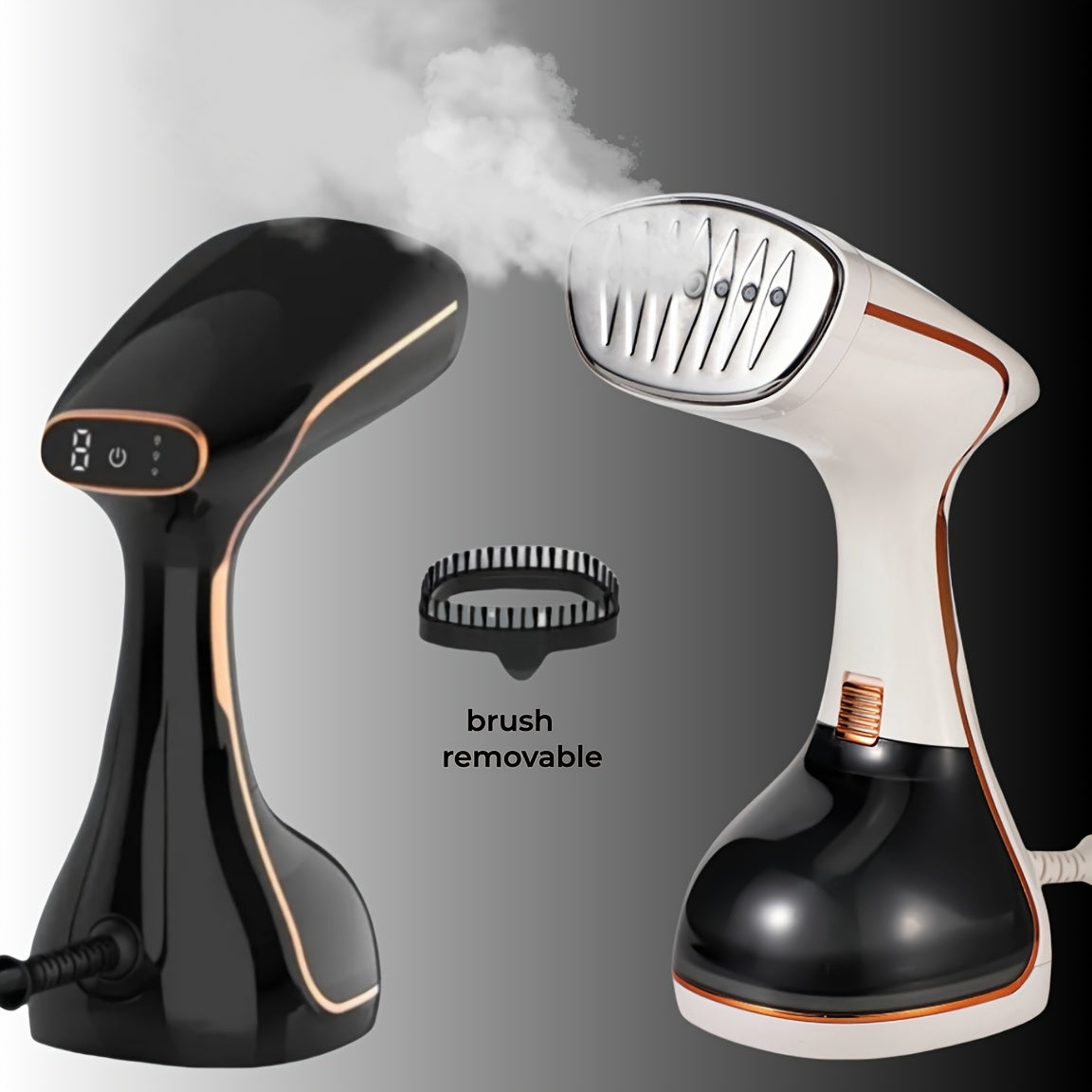 2025 New Model - Handheld Garment Steamer with LED Display, 9-Second Quick Heating, Touch Control, 3 Adjustable Steam Levels, Ideal for Wrinkle Removal at Home and Travel (EU Plug)