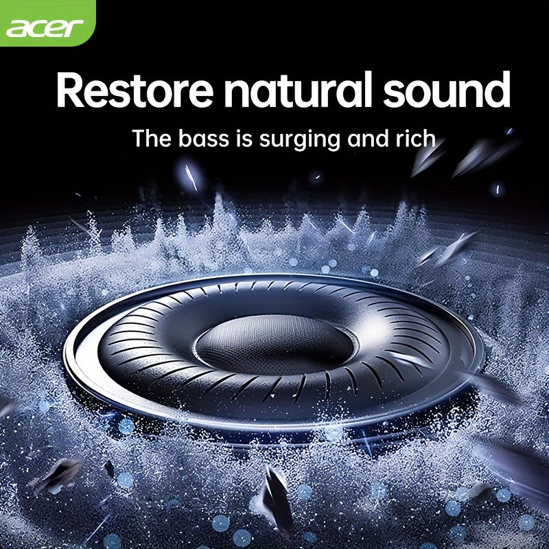 Acer OHR548 Pro Wireless Headphones | Wireless Active Noise Cancelling Headphones | Stereo | Deep Bass | Low Call Latency | Comfortable Wearing (Study/Business/Sports/Gym/Travel) | Compatible with (Mobile Phones/Tablets/Lapto