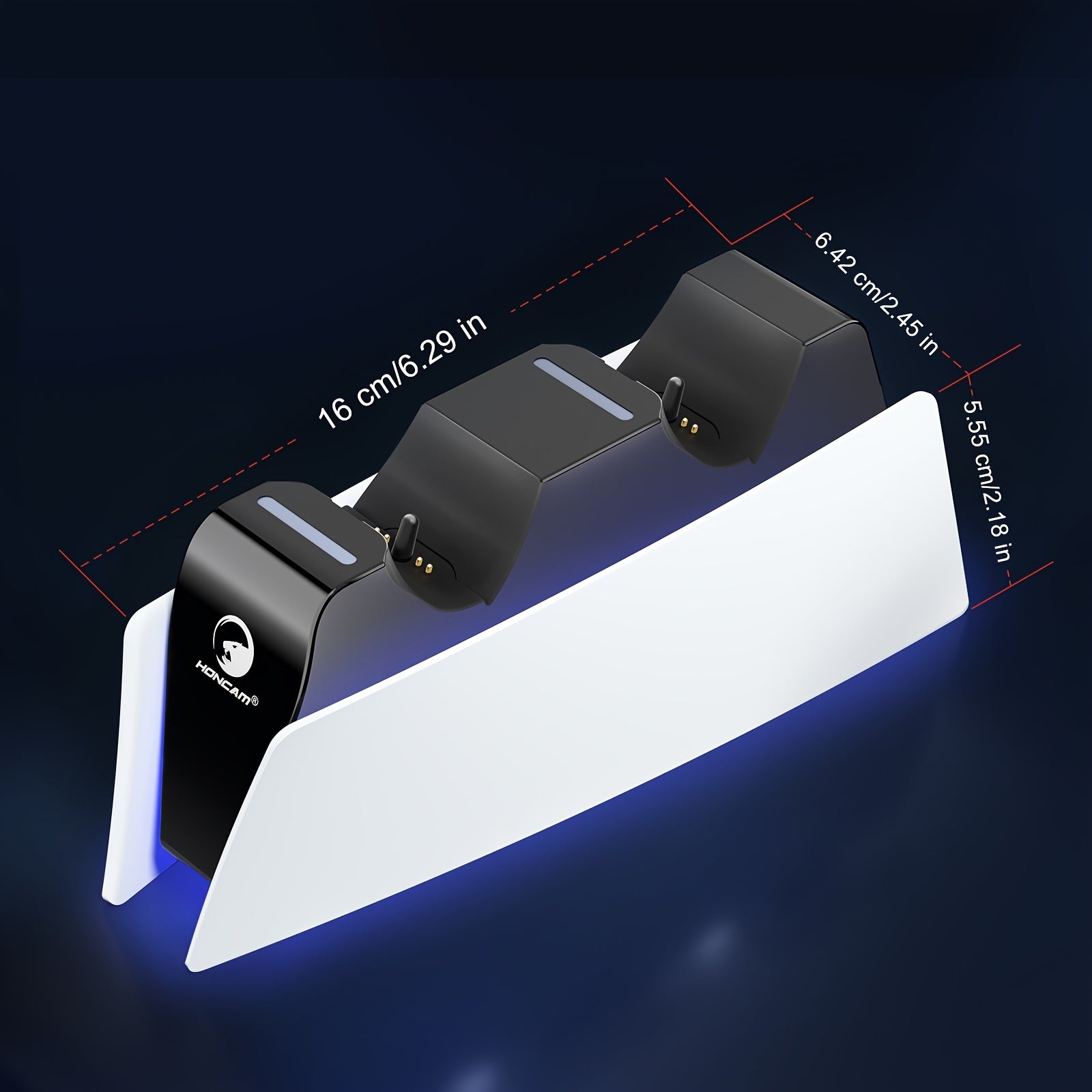 Charging Station Dock for PS5 Controller, with USB to Type C line, Charging base for PS5 Wireless Controller, PS5 Accessories