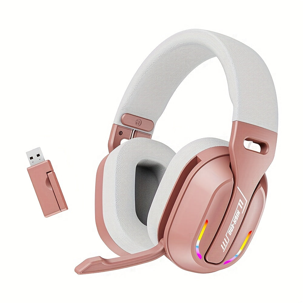 MZYMI GT100 2.4GHz/Wireless Gaming Headset for PlayStation 5 4, Gamer Headphones with Detachable Microphone for PS5, PS4, PC, Switch, Ultra-low Latency, 25 Hours Playtime, Wired Mode for Xbox Series, Console Gaming, Pc Headse